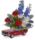Red Ford Mustang Bouquet from Fields Flowers in Ashland, KY